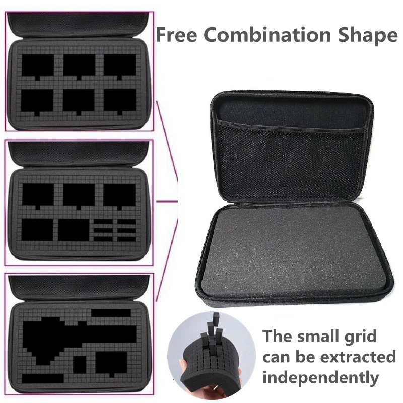 Портативный самодельный Дорожный Чехол для хранения, сумка для камеры, пенопластовый ударопрочный чехол для GoPro Hero 11 10 9 Xiaomi Yi Dji Osmo, аксессуары