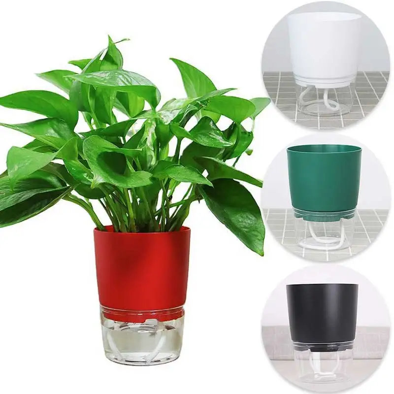 

1Set Flower Pots Plastic Nursery Planter High Quality Succulents Pots Creative Automatic Water Absorption