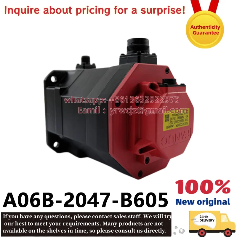 Фото Оригинальный серводвигатель переменного тока FANUC A06B-2047-B605 aiSR10/4000-B 2.0кВт №1