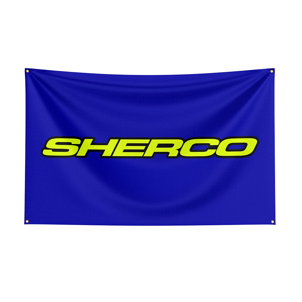 

90x150cm Shercos Flag Polyester Printed Racing Car Banner For Decor