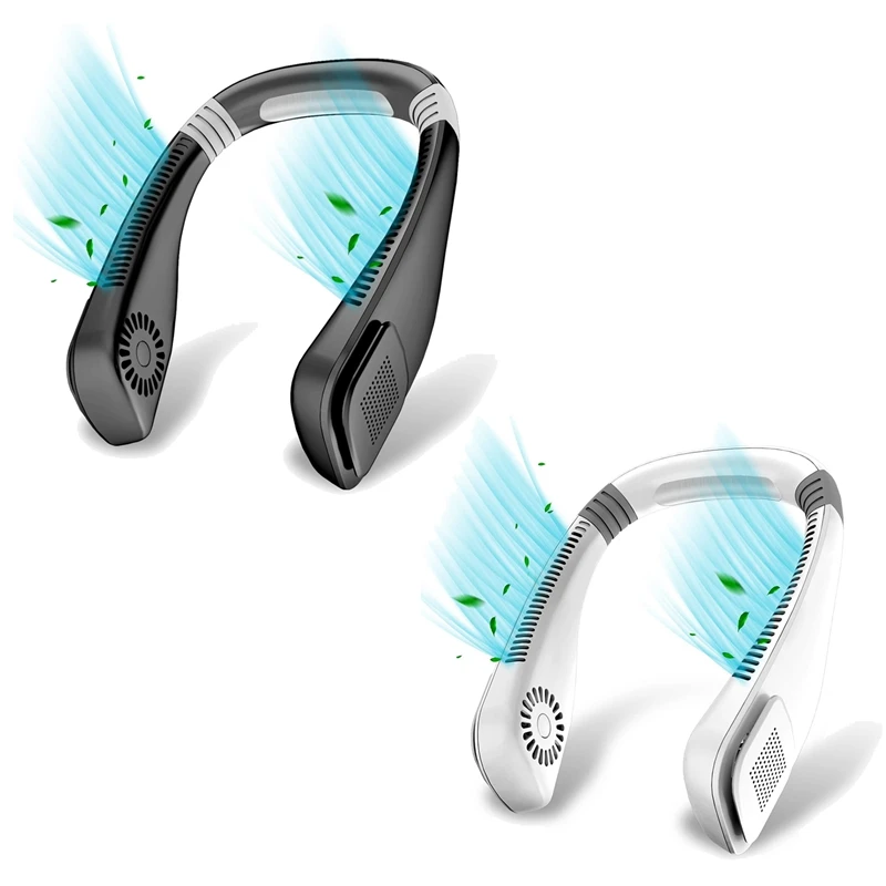 

Портативный шейный вентилятор, Персональный вентилятор без лопасти, 3 скорости регулировки, низкий уровень шума, перезаряжаемый, питание от...