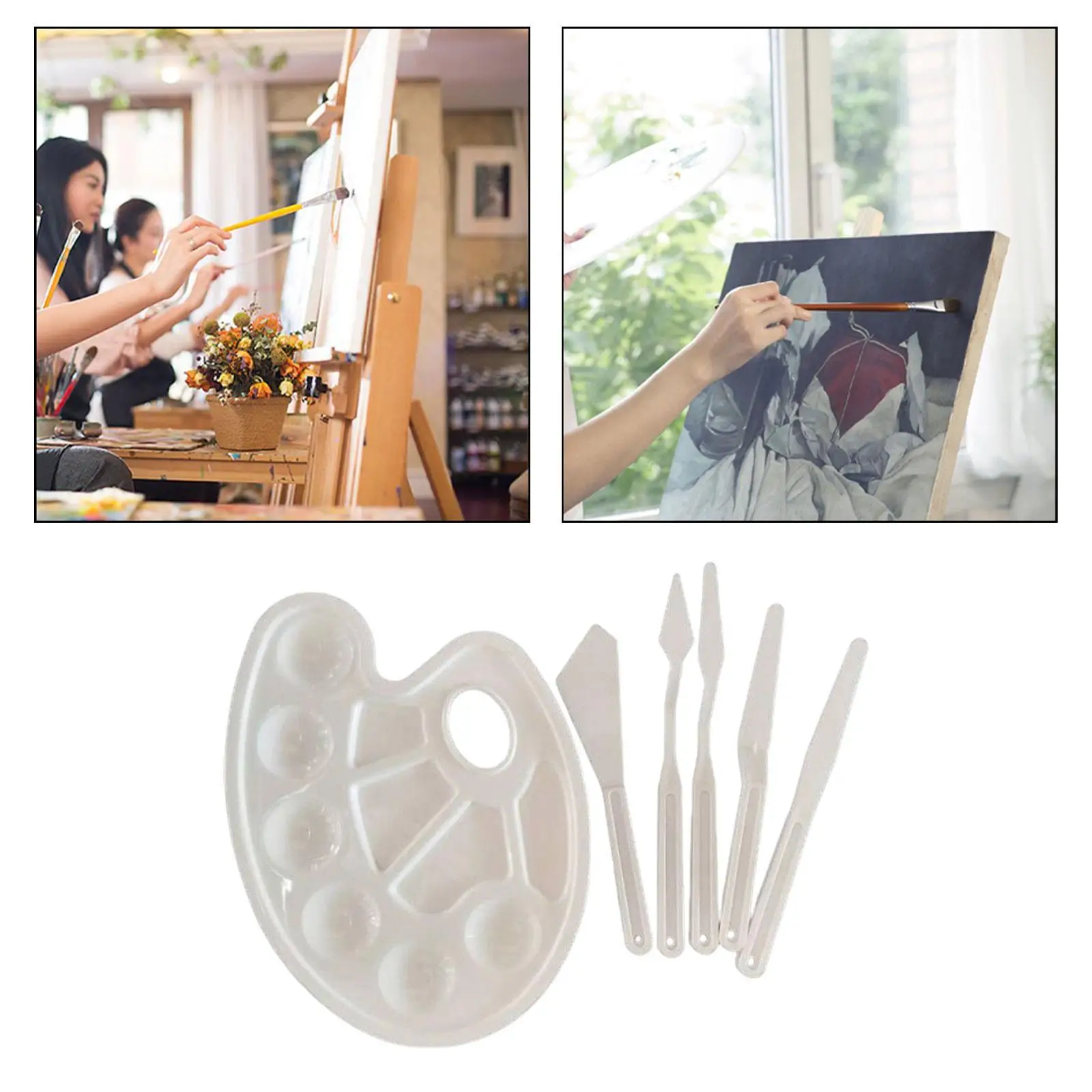 6 шт. набор ножей для рисования гуашью