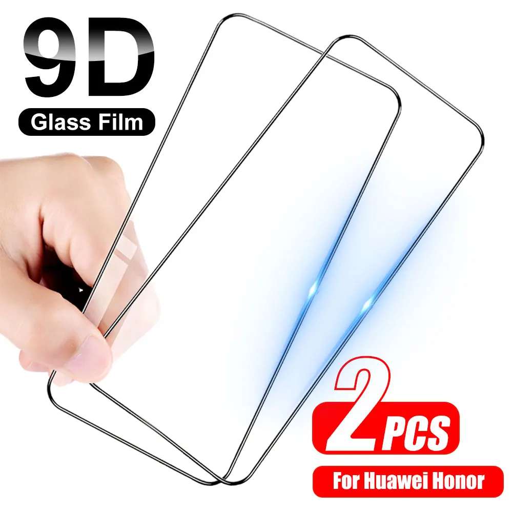 

9D Full Protective Glass Screen Protector Film For Huawei Honor 30 20 10 9 Lite 9X V30 V20 V10 Tempered Glass Honor 30i 20i 10i