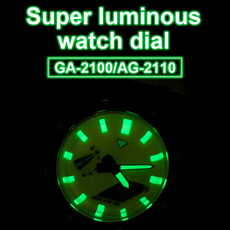 For Casioak Scale Ring for G Shock GA2100 GA 2110 Watch Case Luminous Dial Ring DIY Mod Kit Index Modification Dial Accessories images - 6
