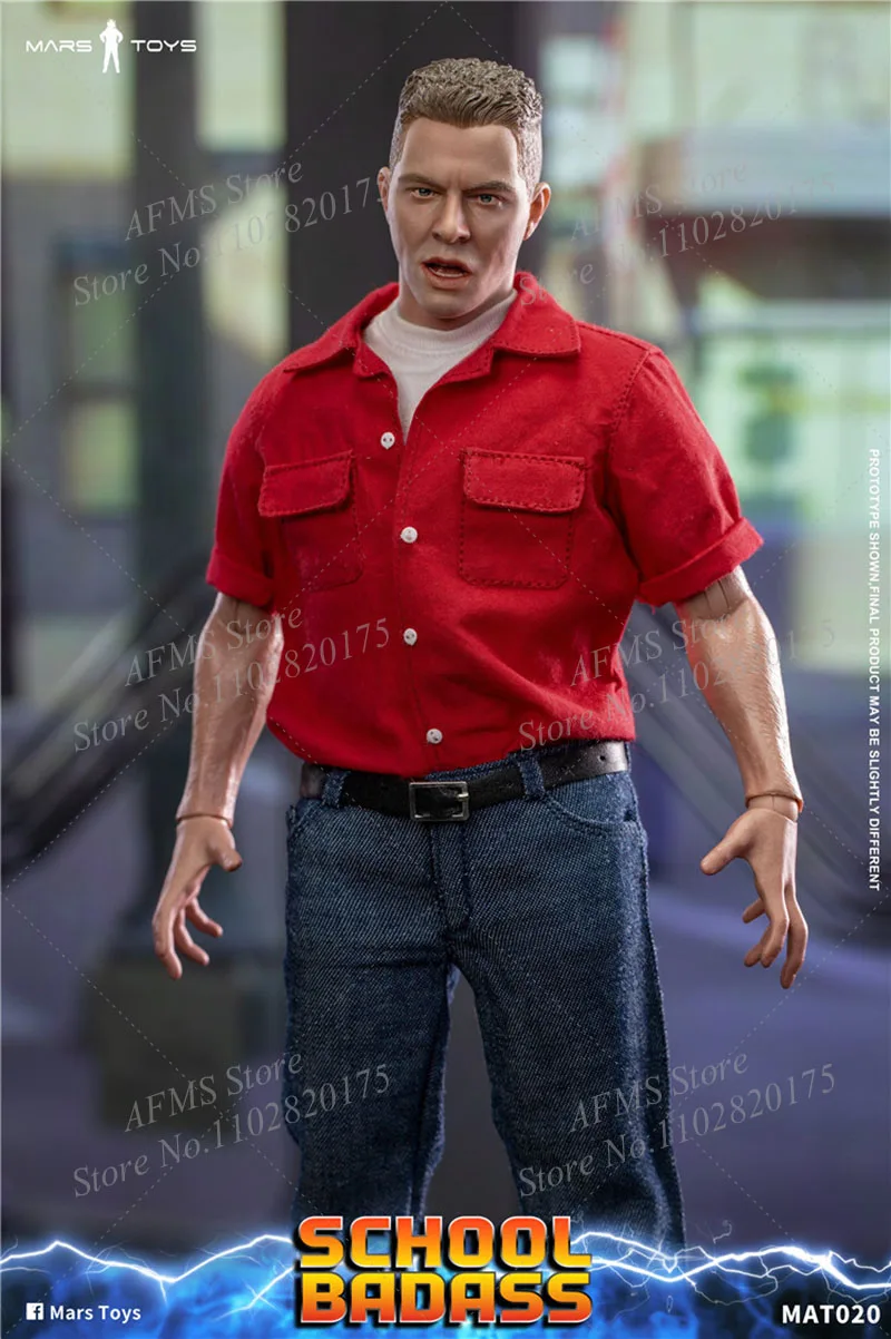 Mars Toys MAT020 Коллекционная фигурка в масштабе 1/6 Biff SCHOOL BADASS Назад будущее полный