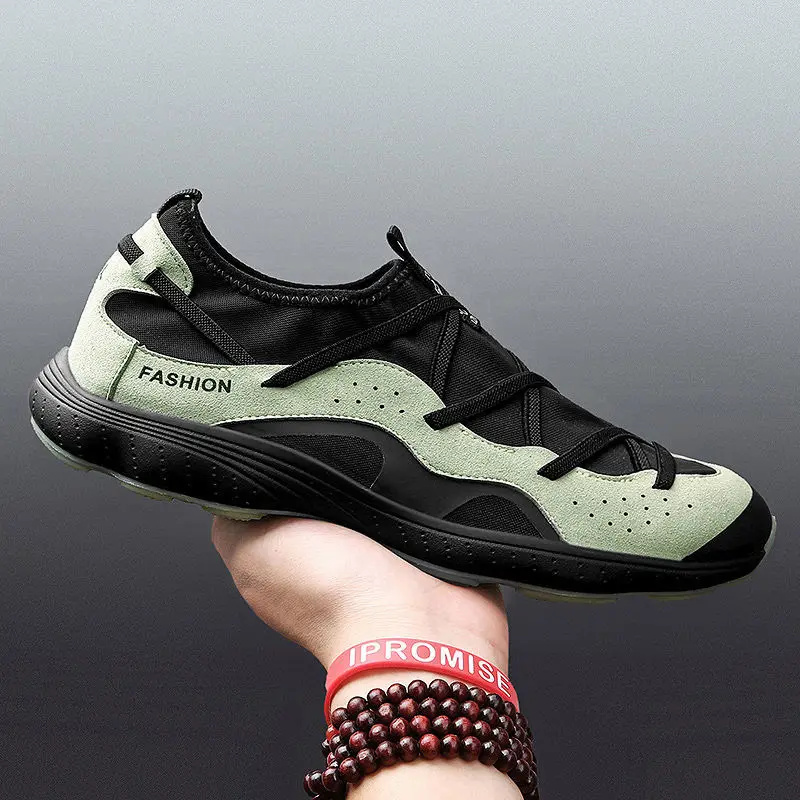 

Summer Men's Shoes New Breathable Mesh Casual Shoes Light and Versatile Sports Shoes Lazy Shoes Walking Driving Shoes