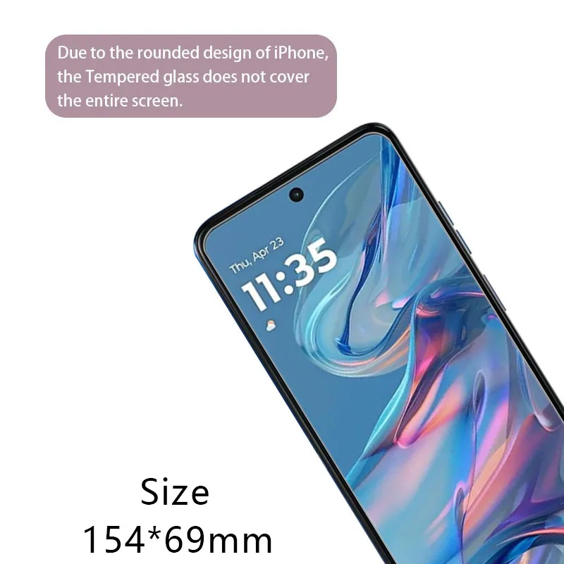 Закаленное стекло для Motorola Moto G45 чехол телефона motog45 motog g 45 г 5 задняя крышка 360 motorol