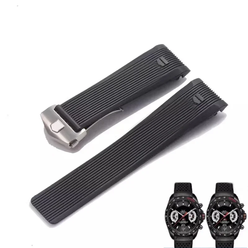 Ремешок для часов с изогнутым концом мягкий водонепроницаемый силиконовый