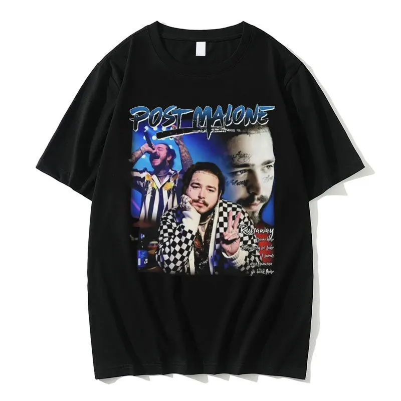 

Rapper Post Malone Graphic Oversized Tshirt Men Fashion Hip Hop T-shirts Men's Brand Streetwear Man Cotton T Shirt Short Sleeve