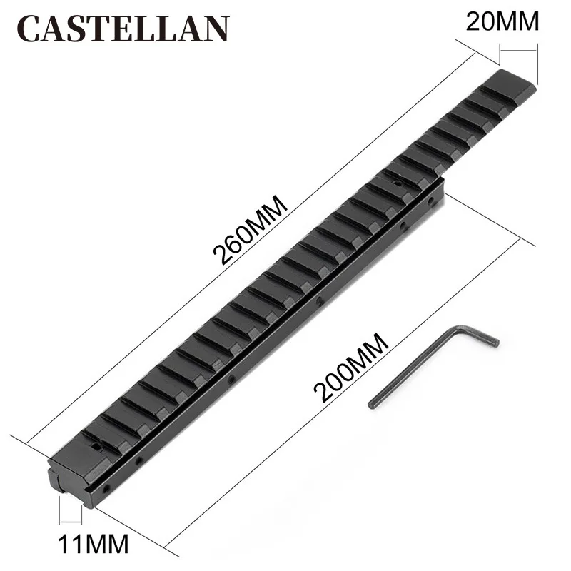 

11 об/мин 20 мм усиленная направляющая 260 мм рельсовый кронштейн усиленная рельсовая алюминиевая база