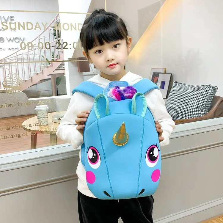 New Unicorn Primary Children Large Capacity Fashion Backpacks Lovely Baby Girl Boy School Bags In Kindergarten Teenagers Mochila