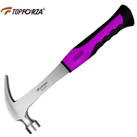 topforza 0 25kg claw hammer one piece forged steel hammer woodworking carpenter roofers striking hand tools for decoration diy