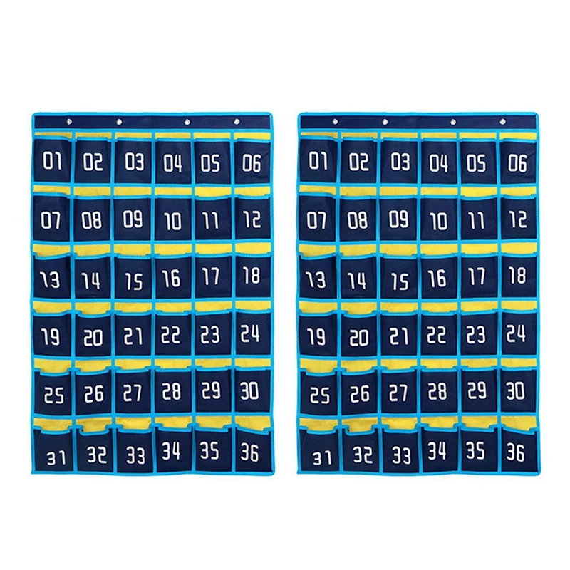 2X 36 пронумерованных карманов таблица сумка для хранения сотового телефона