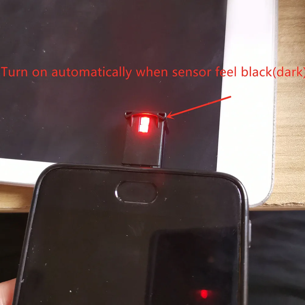 

1X LED Lamp USB-C Ambient Atmosphere Flexible For Car Interior Light Mini