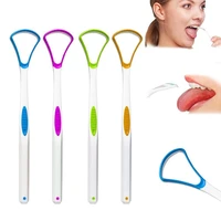 1 pc random color tongue cleaner scraper cleaning tongue scraper for oral care hygiene keep fresh breath tongue scraper