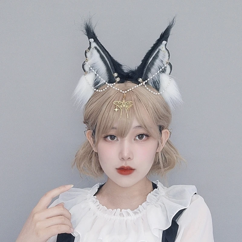 

Handmade Ear Headband with Faux Your Look Stage Performances