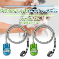12v wireless portable outdoor usb rechargeable shower head water pump nozzle sport travel caravan van car washer camping shower