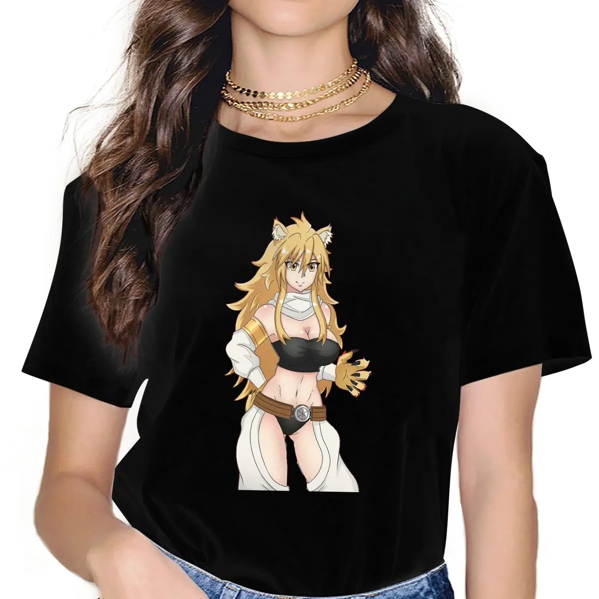 

Akame ga Kill LEONA Women Clothes Akame Ga KILL T-shirt Goth Vintage Female Clothing
