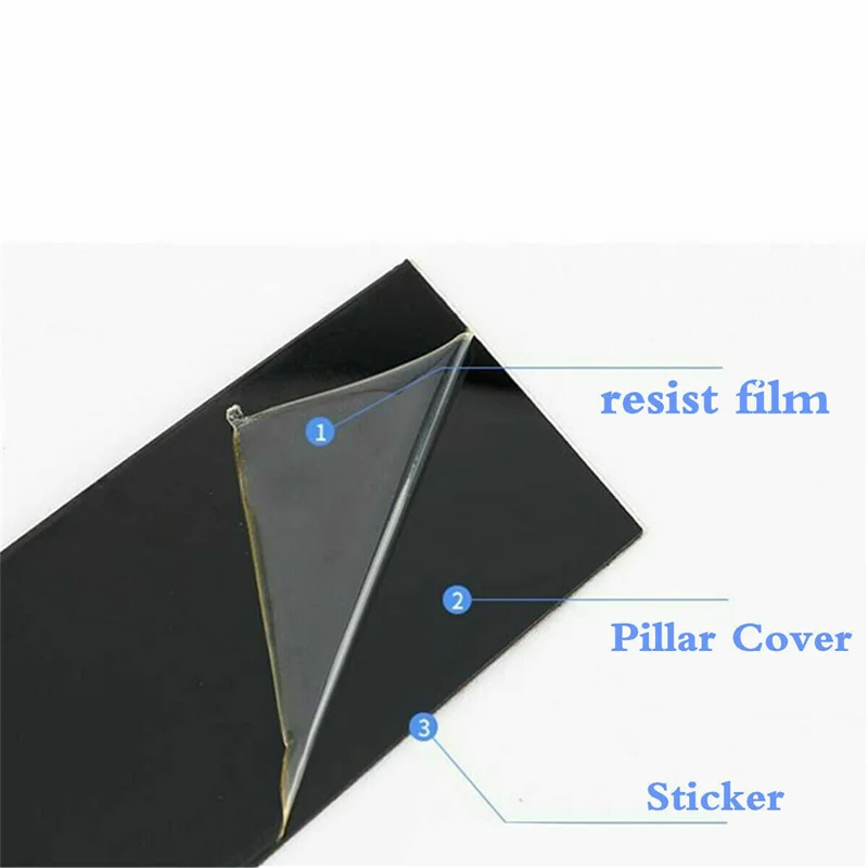

6pcs/Set Car Sticker Door Window Trim Pillar Posts Glossy Black Pillar Molding Cover For Cadillac ATSL 2014-2017 Car Accessories