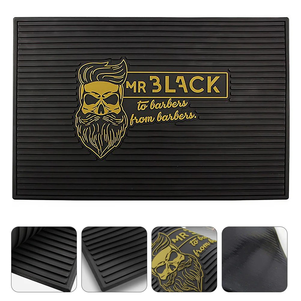 

Mat Pad Barber Storage Hair Station Skid Countertop Resistant Tools Haircut Nonstyling Heat Sink Clipper Protector Service Salon