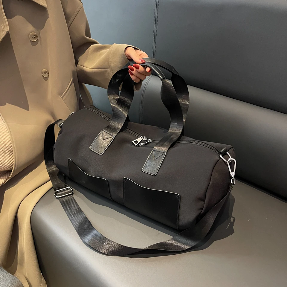YILIAN Business bag 2023 new women's travel bag Black long and short haul handbag large capacity travel bag