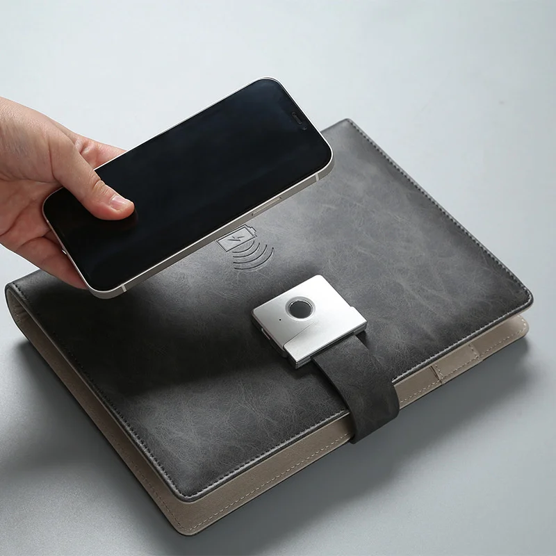 

Оригинальный блокнот с Mobile Power A5, многофункциональный блокнот, новая зарядка, сокровище, разблокировка отпечатком пальца, строительные пода...