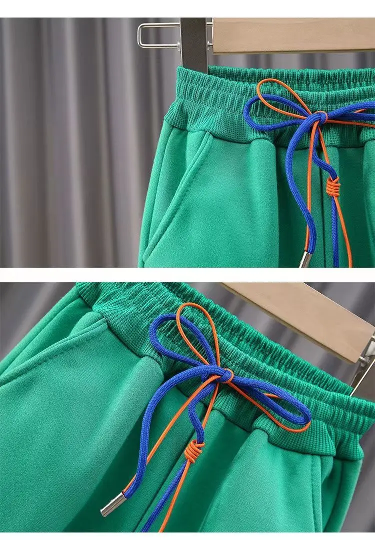 2023 Children's Clothing boys and girls spring suits children's spring and autumn cotton sweater two-piece set