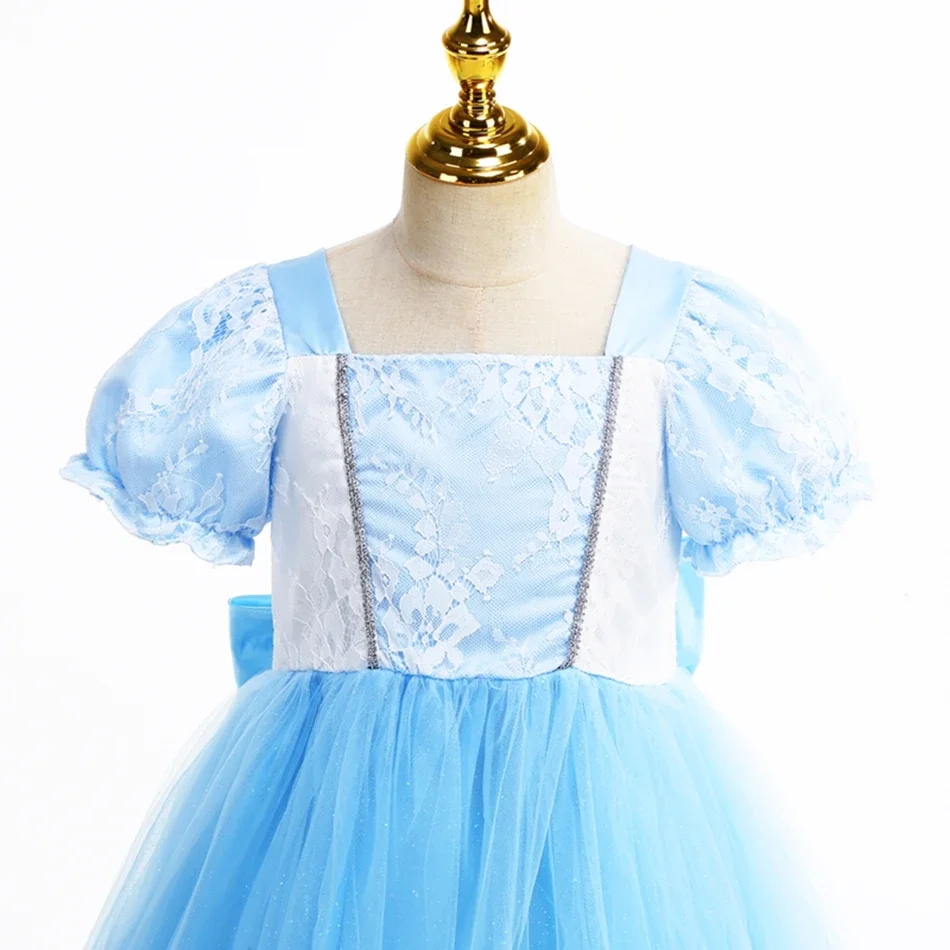 Платье Золушки детское платье с цветочным узором на день рождения вечерний