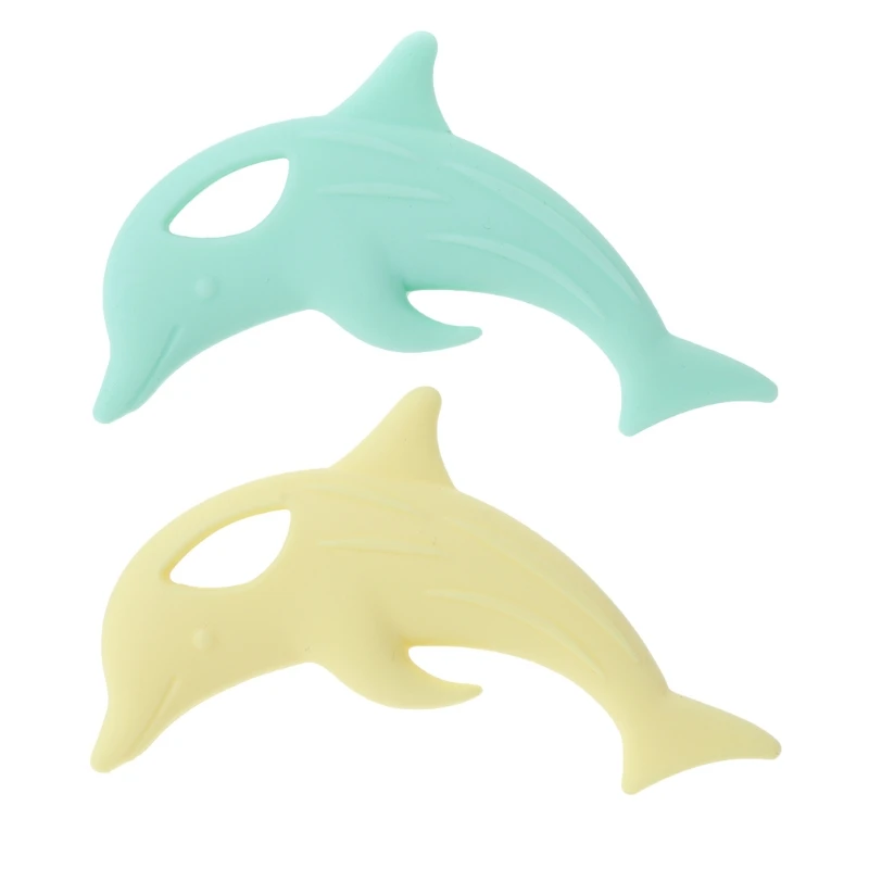 

Baby Teether Silicone Dolphin Teething Toy Necklace Newborn Chewing Nursing
