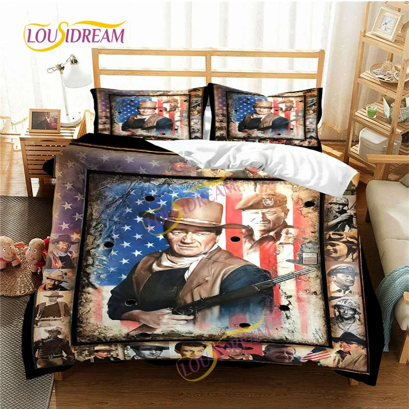 

Оригинальный комплект постельного белья из 3 предметов с рисунком Джон Уэйн