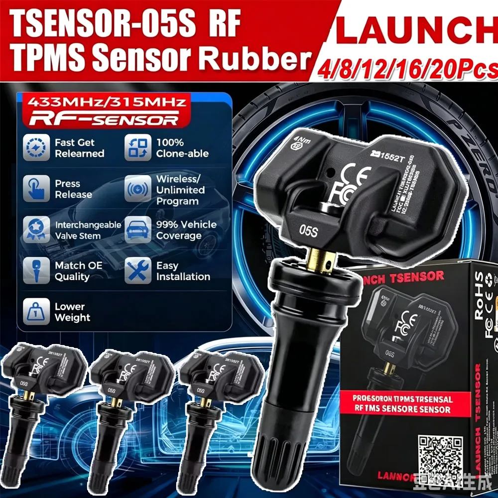 Фото Датчик давления в шинах LAUNCH X431 NEW 2 в 1 TSENSOR-05S TPMS с функцией регулировки угла наклона №2