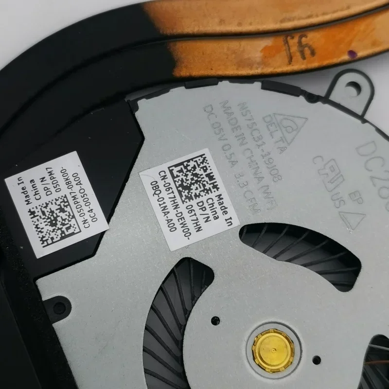 Новый охлаждающий вентилятор для процессора ноутбука радиатор Dell Latitude 5510 DIS 05DPM7