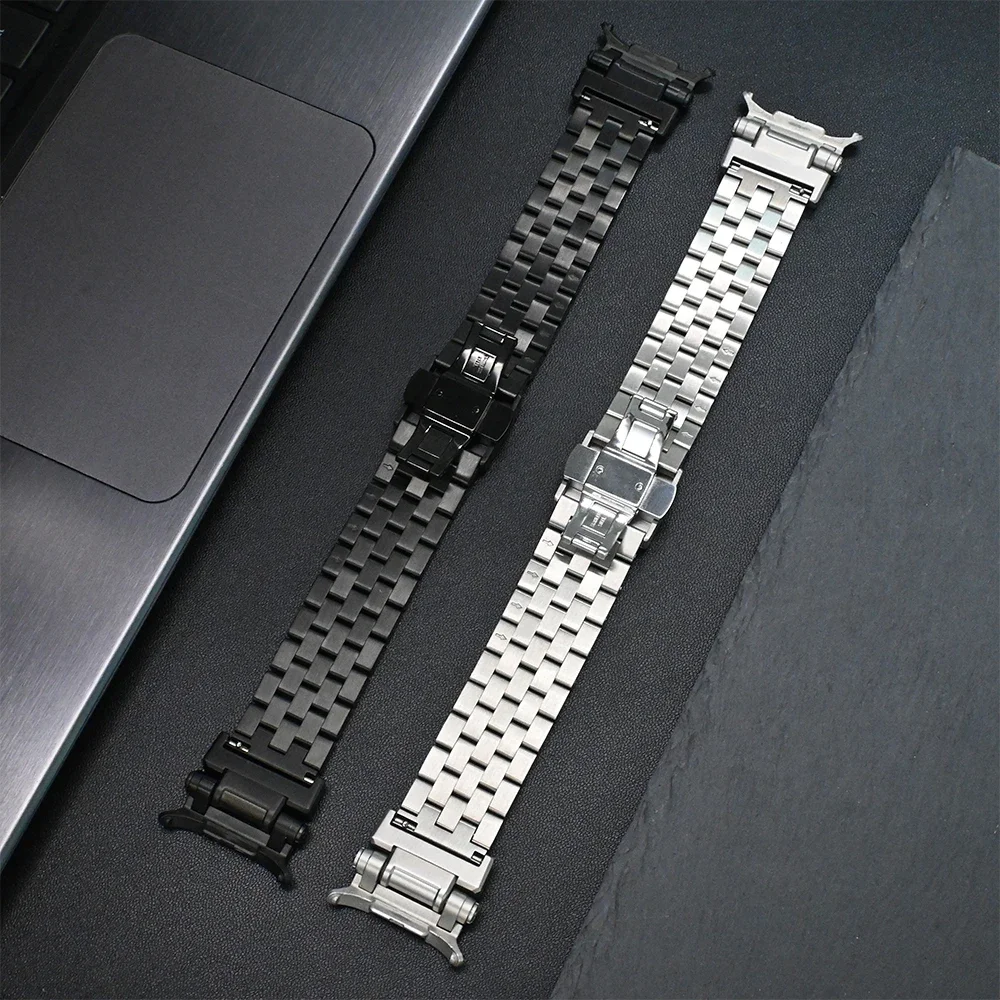 Ремешок из нержавеющей стали для Samsung Galaxy Watch Ultra 47 мм мужской звеньевой браслет