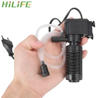 hilife water purifier for aquarium fish tank oxygenation submersible filtration 3 in 1 filter mini fish tank filter