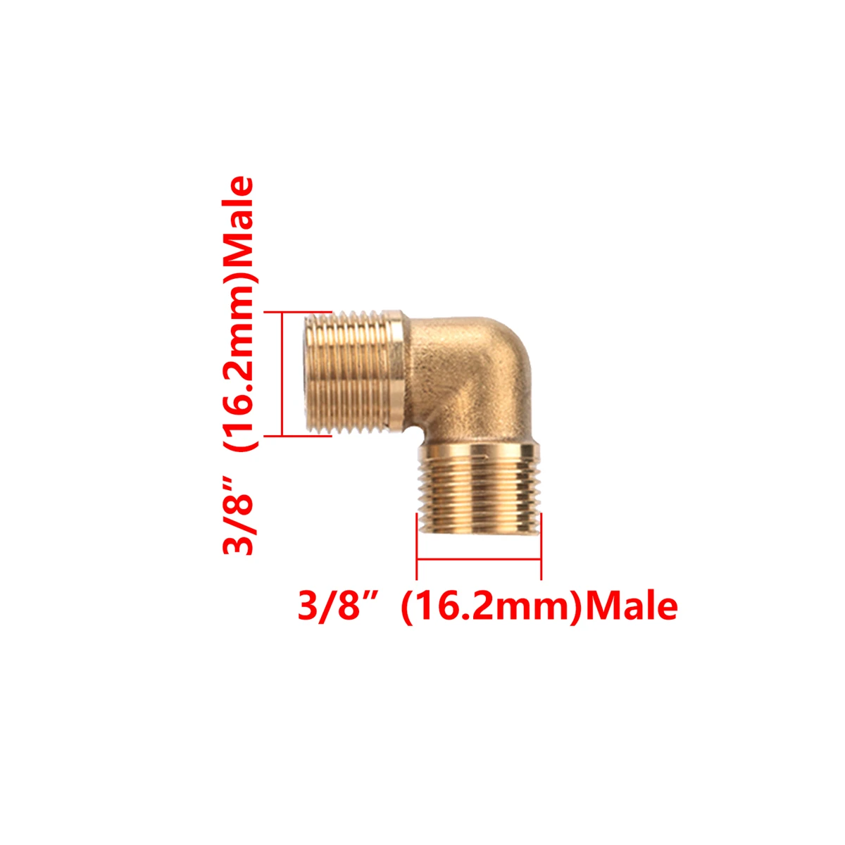 

Латунный коленчатый соединитель 90 градусов 1/8 дюйма 1/4 дюйма 3/8 дюйма 1/2 дюйма 3/4 дюйма BSP с наружной резьбой Топливный адаптер Водяная трубка Фитинги для труб природного газа 1 шт.