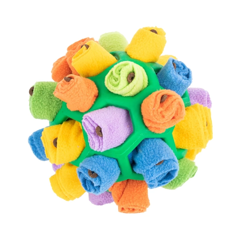 

Dog Plush Toy Snuffle Ball Stuffed Treat Dispensing Large Interactive Chew Toys Relieving Stress Improving Health