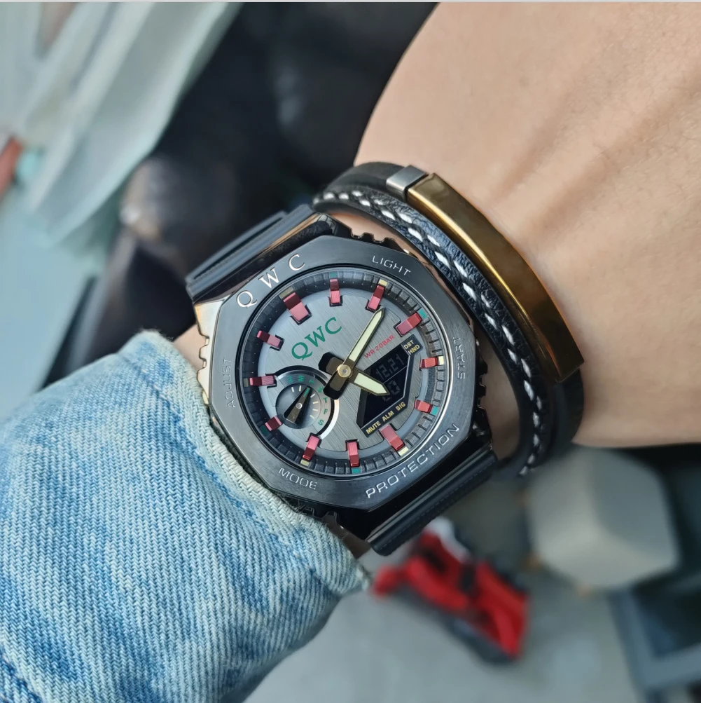 

Sports Watch GA 2100 multi-function LED display brand men's watches Casual octagonal electronic digital women's couples watch