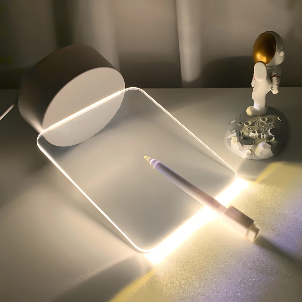 Доска для заметок Креативный светодиодный ночник USB доска сообщений праздничный