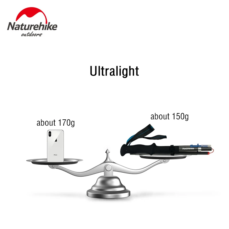 Палка прогулочная Телескопическая из углеродного волокна Ультралегкая