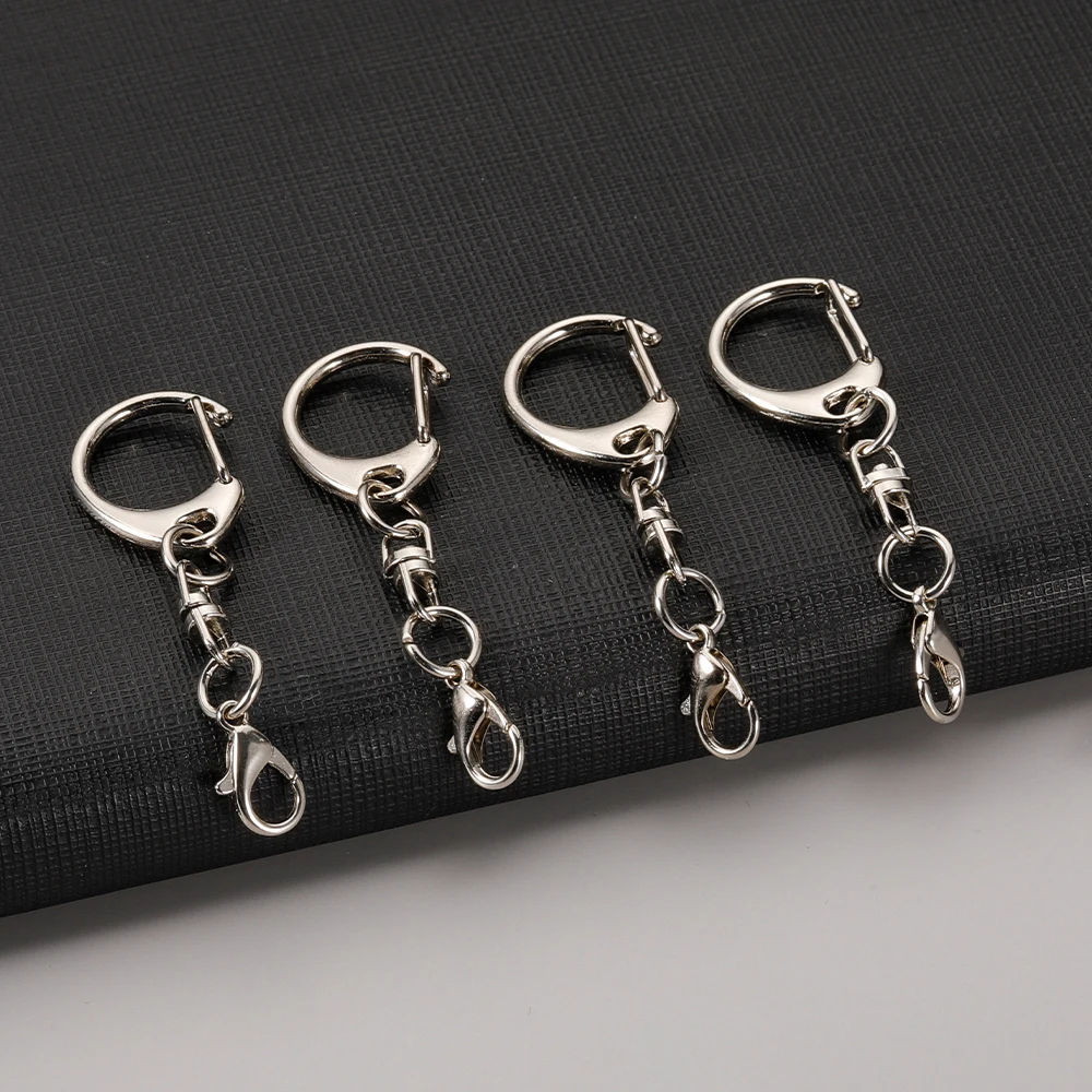 20pcs/lot Lobster Clasp 57mm Chain C-shaped Clasps Connector for DIY Jewelry Making Findings Key Chain Accessories Dropshipping