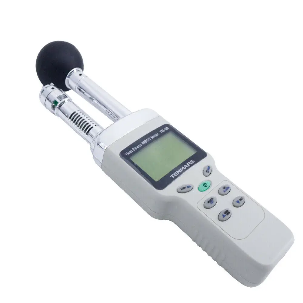 

TM-188 Heat Stress WBGT Meter TM188 Accurate Measurement for Effects of Temperature Humidity and Direct or Radiant Sunlight