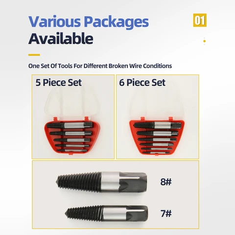 Tooleye набор сверл для извлечения винтов 5/6 шт