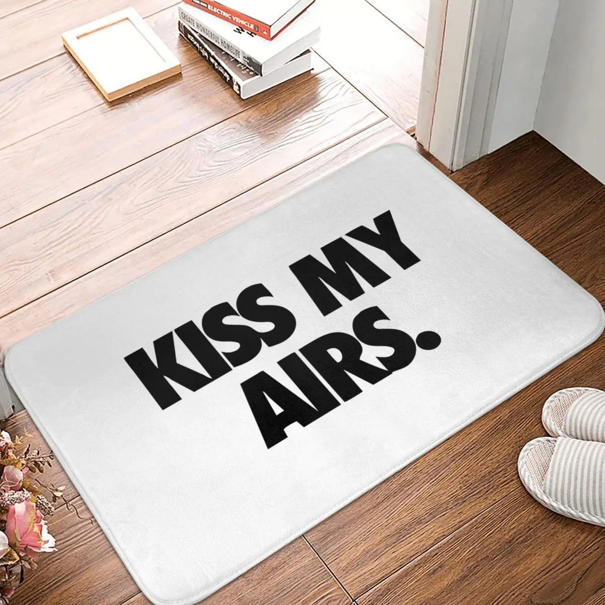 

Kiss My Airs Doormat Non-slip Kitchen Entrance Bathroom Rug Carpet Mat Hallway Decor Cartoon Sand Scraping Dust