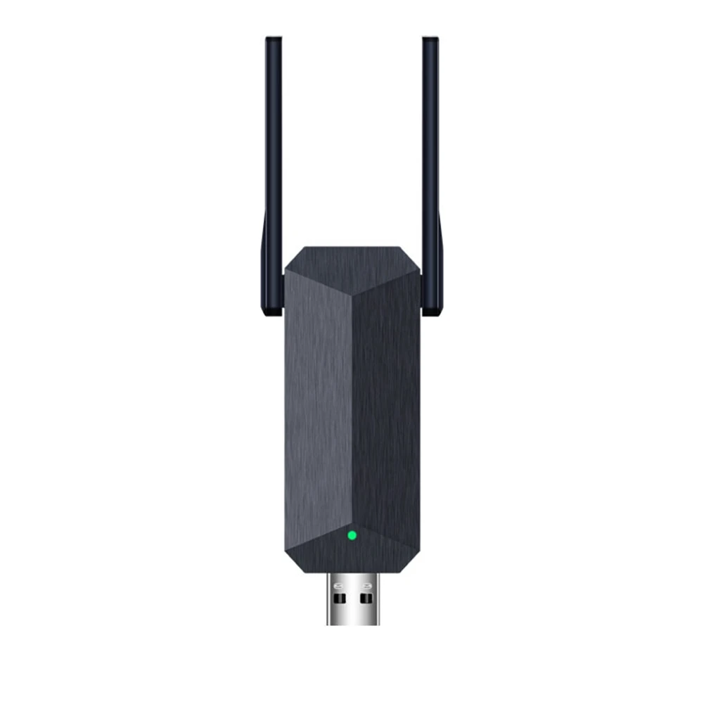 

WiFi6 USB WiFi адаптер 1800 Мбит/с двухдиапазонный AX1800 2,4G/5 ГГц сетевая карта Wifi донгл приемник для ПК ноутбука Windows, черный