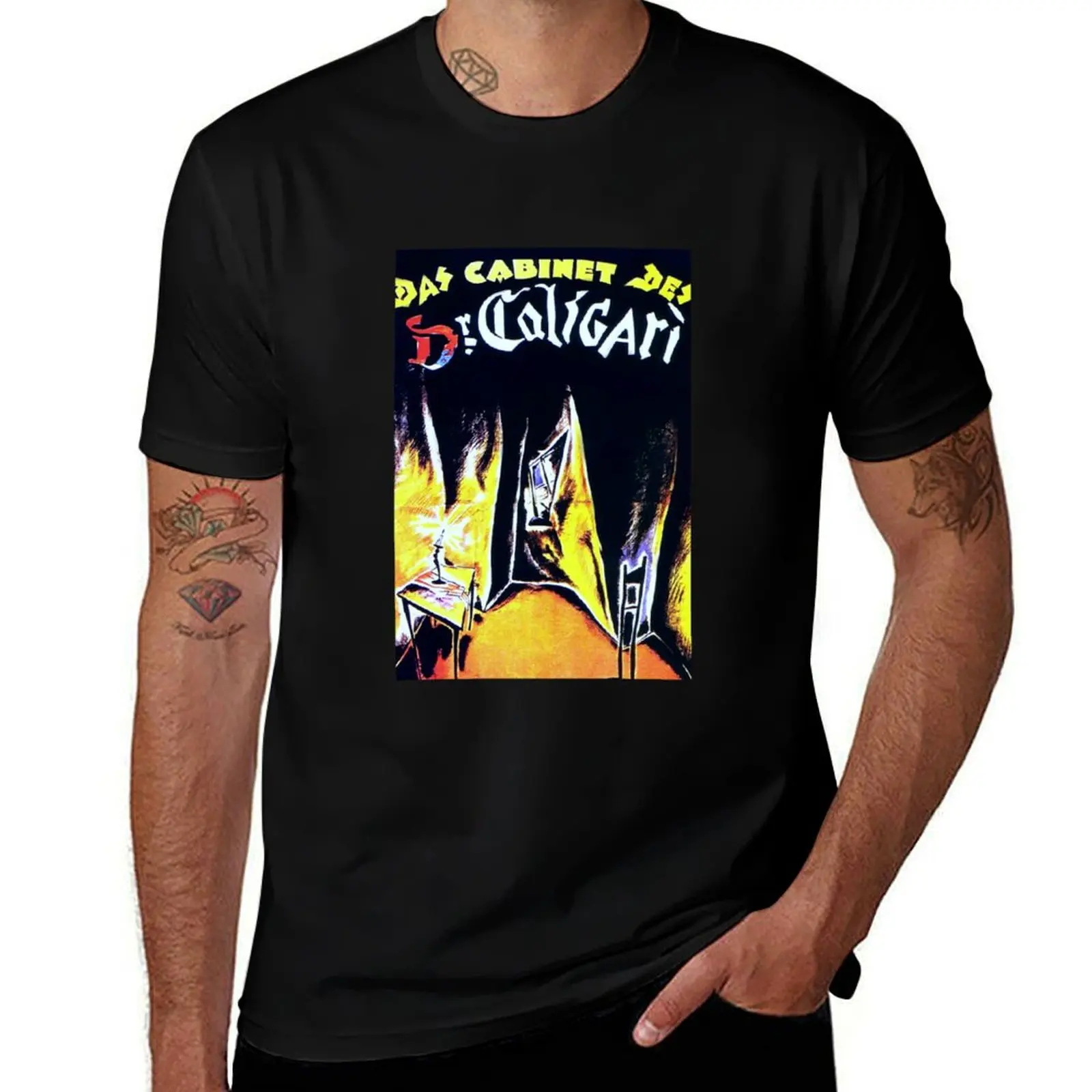 Футболка с изображением калигари и стула милая одежда графикой мужские футболки