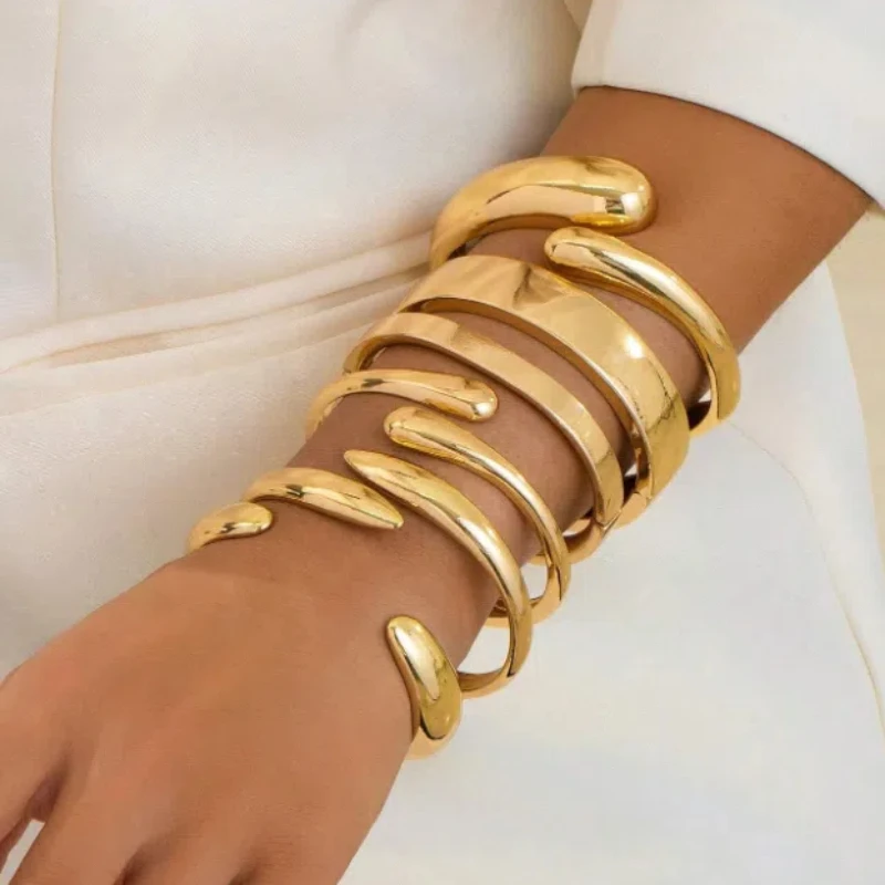 FEEHOW Роскошные штабелируемые ювелирные изделия из нержавеющей стали для женщин