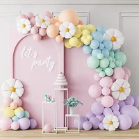 daisy sunflower pastel balloon wreath baby shower daisy themed wedding birthday party decorations emulsion