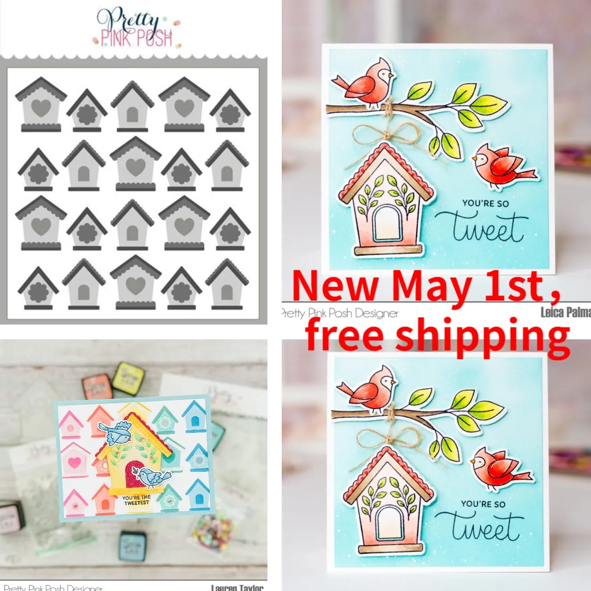 

House Layered Birdhouses 2023 New Handicraft Stencil Diy Scrapbooking Photo Album Decorative Embossing Papercard Crafts