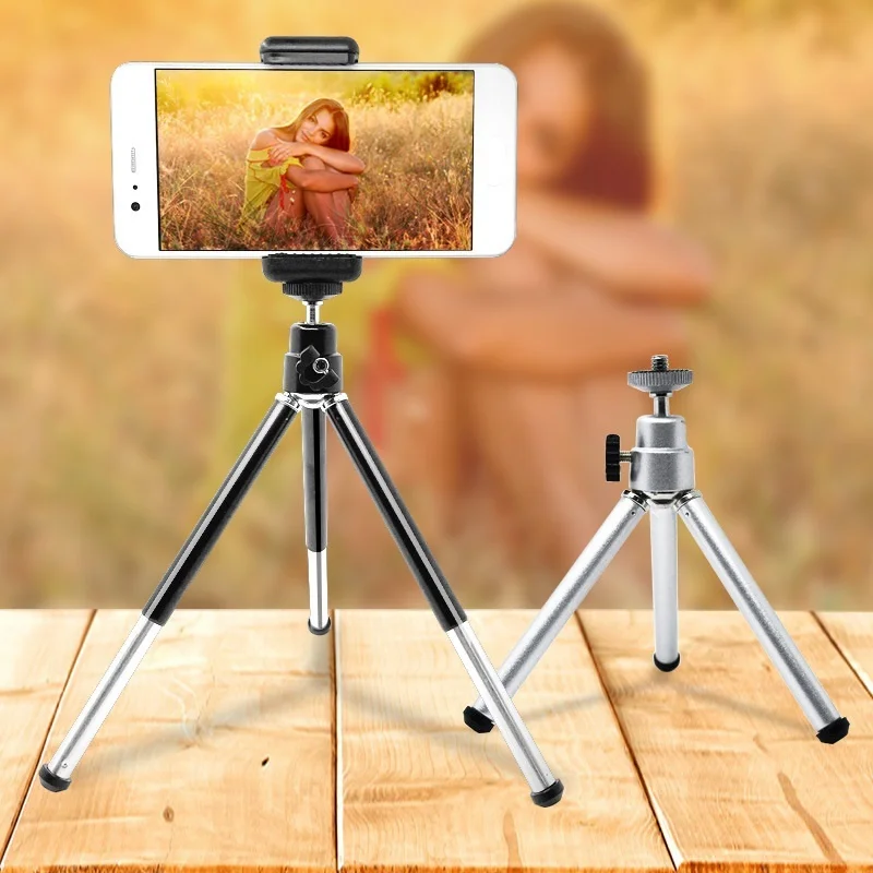 

Mini Mini Camera Tripod Selfie Stand for Phone Smartphone for Mobile Camera Tripode for Stand with Cell Phone Holder Clip
