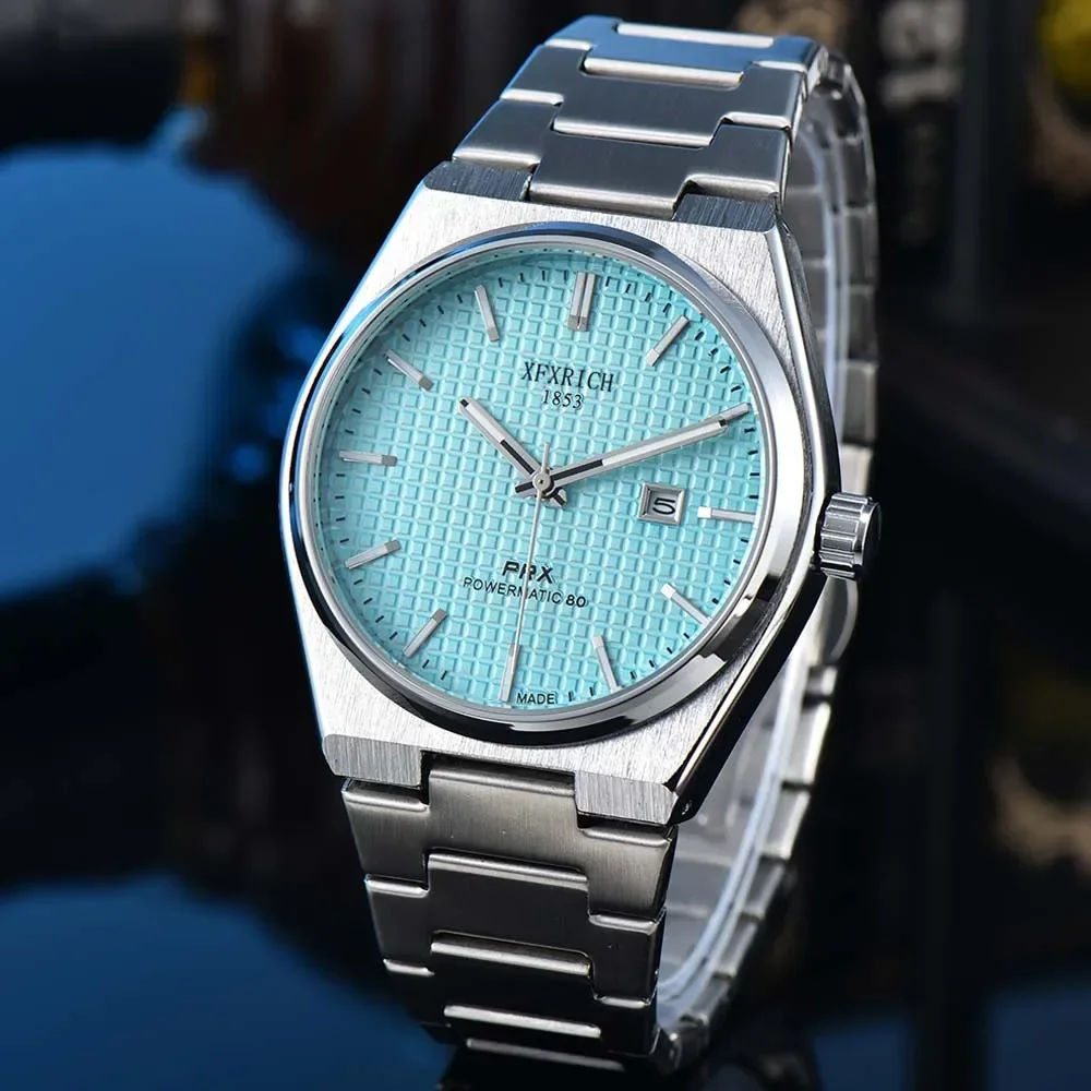 

New Original Brand Tissot Watche for Men Classic PRS Styles Full Stainless Steel Automatic Date Watch Fashion Business AAA Clock